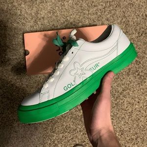 Golf Le Fleur OX White/Green Color block